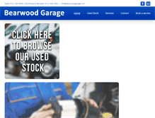 Tablet Screenshot of bearwoodgarage.com